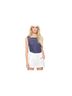 Veronica Beard 100% Silk Solid Blue Sleeveless T-Shirt Size 4 - photo 1