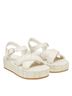 Stuart Weitzman White Ivory Sandals Size 8 1/2 - photo 1