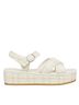 Stuart Weitzman White Ivory Sandals Size 8 1/2 - photo 2
