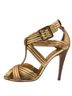 Tory Burch Gold Heels Size 6 1/2 - photo 1