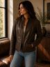 Wilsons Leather 100% Leather Brown Leather Jacket Size L - photo 7