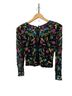 Scala 100% Silk Multi Color Long Sleeve Blouse Size M - photo 2