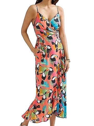 FARM Rio Toucan Wrap Maxi Casual Dress (view 1)