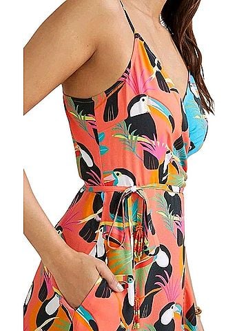 FARM Rio Toucan Wrap Maxi Casual Dress (view 2)