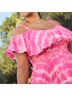 Torrid 100% Rayon 100% Polyester Tie-dye White Casual Dress Size 0X - photo 5
