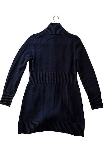 Banana Republic 100% Merino wool sweater - Navy Blue - knee length - button down Coat (view 2)