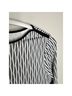 Reiss 92% Polyester 8% Elastane 100% Viscose Graphic Black White Cocktail Dress Size 6 - photo 7