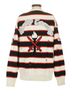 Opening Ceremony Stripes Black White Red Pullover Sweater Size XS - photo 2