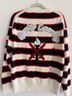 Opening Ceremony Stripes Black White Red Pullover Sweater Size XS - photo 7