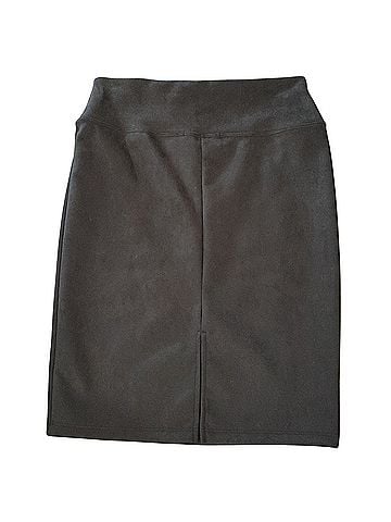 Renee C. Faux Leather Skirt (view 2)