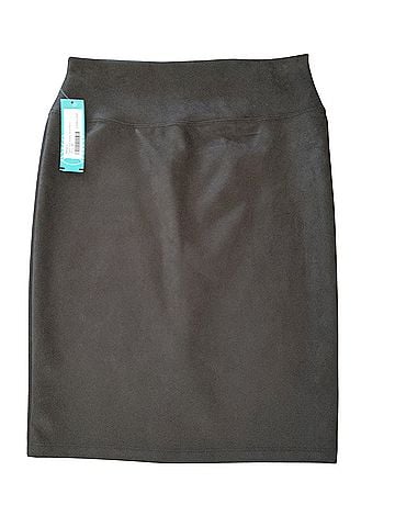 Renee C. Faux Leather Skirt (view 1)