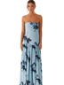Peppermayo Floral Blue Black Casual Dress Size 2 - photo 2