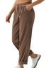 Halara Solid Brown Green Casual Pants Size L - photo 1