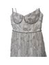 Self-Portrait 100% Polyester Solid White Silver Cocktail Dress Size 2 - photo 5