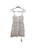 Self-Portrait 100% Polyester Solid White Silver Cocktail Dress Size 2 - photo 2