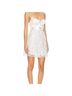 Self-Portrait 100% Polyester Solid White Silver Cocktail Dress Size 2 - photo 3