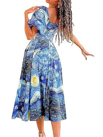 Selkie Starry Night Day Dress Casual Dress (view 2)