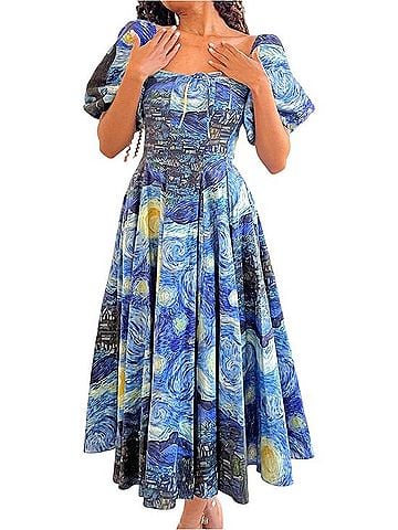 Selkie Starry Night Day Dress Casual Dress (view 1)
