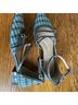 Kelly & Katie Plaid Blue Green Flats Size 6 1/2 - photo 6