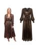MSGM 100% Polyester Animal Print Leopard Print Brown Cocktail Dress Size 4 - photo 1