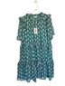 Easel 100% Polyester Graphic Green Casual Dress Size 1X - photo 2