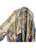Johnny Was Floral Pink Yellow Kimono Size M - photo 12