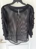 Perseption Concept Black Long Sleeve Top Size M - photo 5