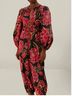 FARM Rio Floral Black Pink Jumpsuit Size M - photo 4