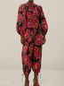 FARM Rio Floral Black Pink Jumpsuit Size M - photo 3