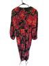 FARM Rio Floral Black Pink Jumpsuit Size M - photo 2