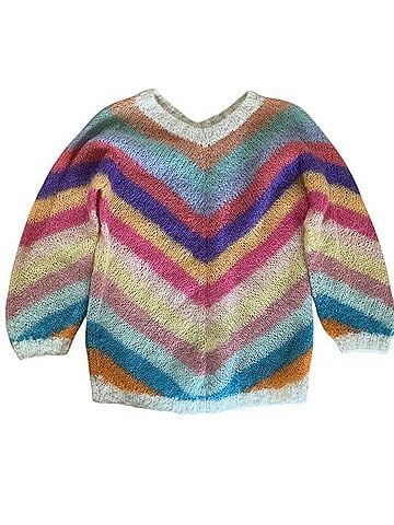 Rose Carmine Wool Sweater (view 2)