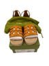 Tory Burch Orange Tan Sandals Size 6 - photo 1