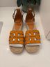 Tory Burch Orange Tan Sandals Size 6 - photo 3