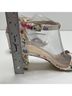 Nine West Floral Multi Color White Heels Size 8 1/2 - photo 7