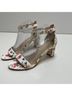 Nine West Floral Multi Color White Heels Size 8 1/2 - photo 5