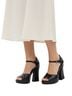 Alice + Olivia Camo Black Sandals Size 10 1/2 - photo 1