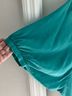 Blaque Label 100% Silk Teal Green Blouse Size M - photo 7
