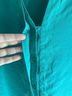 Blaque Label 100% Silk Teal Green Blouse Size M - photo 6