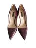 Escada 100% Leather Snake Print Burgundy Heels Size EU 40 - photo 1