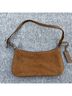 Express 100% Suede Brown Leather Shoulder Bag One size - photo 4