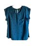 Mix by 41 Hawthorn 100% Polyester Stars Blue Blouse Size L - photo 1