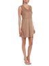 CeCe 87% Polyester 13% Spandex 100% Polyester Solid Brown Casual Dress Size 0 - photo 1
