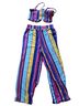 Almost Famous Stripes Multi Color Romper Size M - photo 2