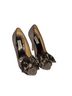 Badgley Mischka 100% Suede Gray Brown Heels Size EU 38 - photo 1
