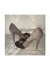 Badgley Mischka 100% Suede Gray Brown Heels Size EU 38 - photo 5