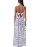 Peppermayo Floral Stripes White Blue Casual Dress Size 10 - photo 2