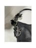 Antonio Melani 100% Leather Stars Black Shoulder Bag One size - photo 3