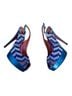 Missoni Graphic Purple Heels Size 9 1/2 - photo 5