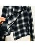 BB Dakota Plaid Gray Blue Jacket Size S - photo 7