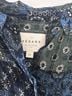 Sézane Floral Blue Green Long Sleeve Blouse Size 4 - photo 4